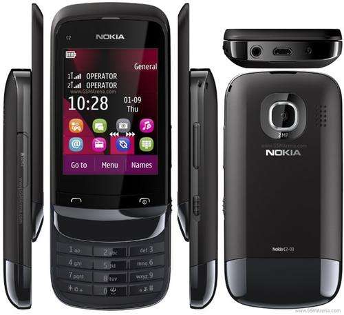 NOKIA C2-03 (Camea/Video/Bluetooth/Slide Phone/Touch Screen)