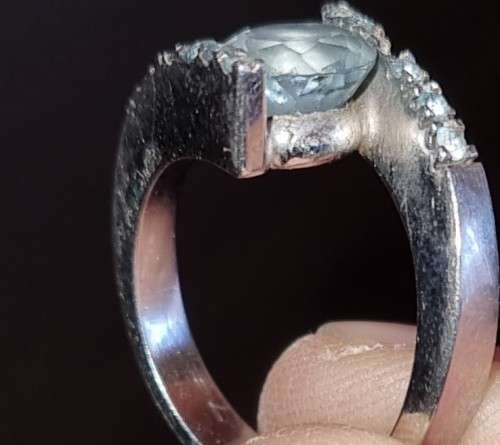 Platinum Topaz Ring