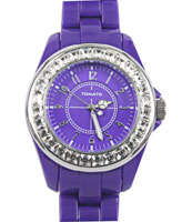 Tomato Ladies watch - Purple Plastic with stones