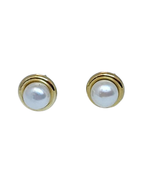 9CT PEARL STUD EARRING