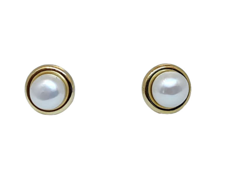 9CT PEARL STUD EARRING