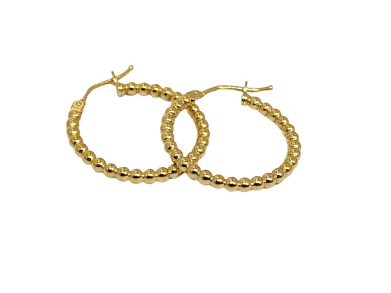 9CT GOLD HOOP EARRING