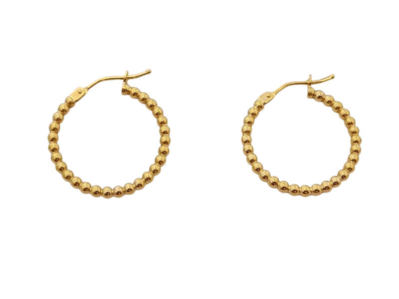 9CT GOLD HOOP EARRING