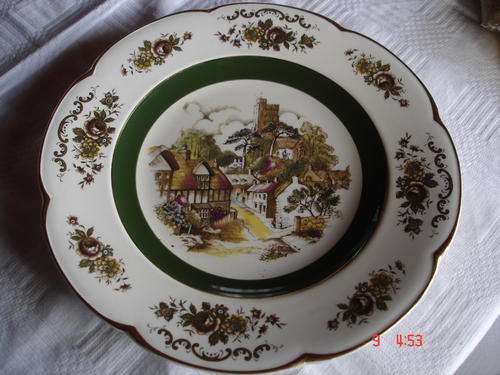 ascot service plate by WOOD & SONS england. wall plate.
