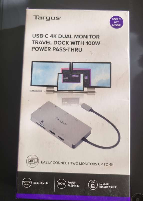 Targus USB-C Dual HDMI 4K Docking Station with 100W PD Pass-Thru
