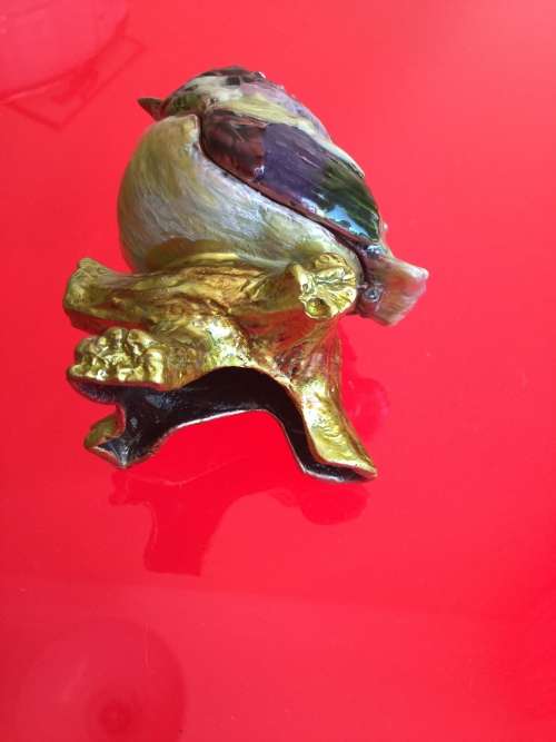 Bejeweled Bird Trinket Box