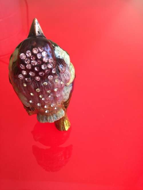 Bejeweled Bird Trinket Box
