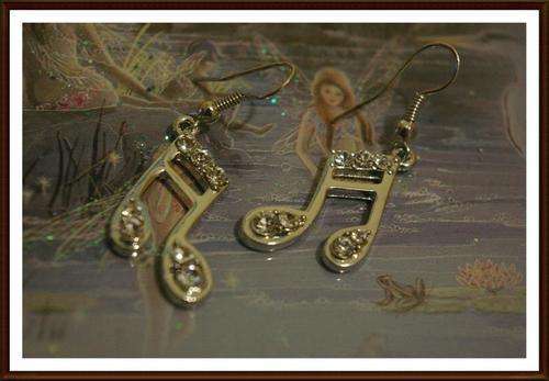 Sparkle and shine in musical notes.