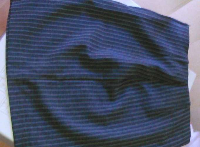 Pinstriped pencil skirt
