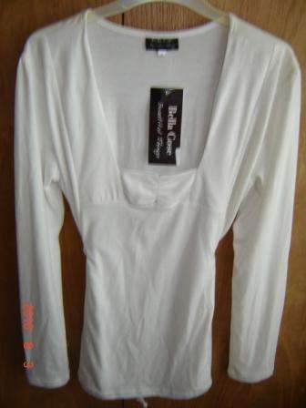 SPECIAL!!!Ladies Italian Classic Style Top - Size:S/8/32 +FREE book+FREE Shipping