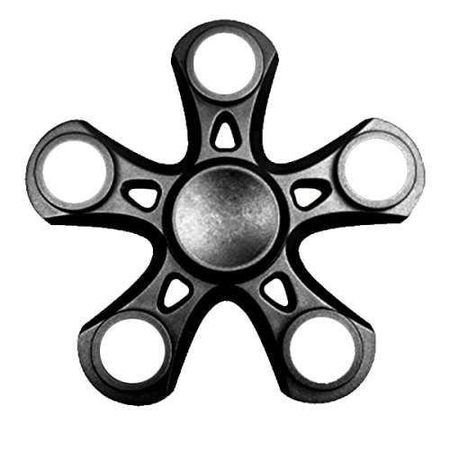 FIDGET SPINNERS 5 FINGER  BLACK & GOLD