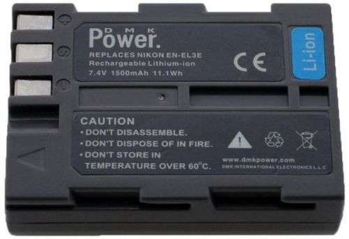 DMK EN-EL3E 1 X Battery for Nikon D700 D300 D90 D80