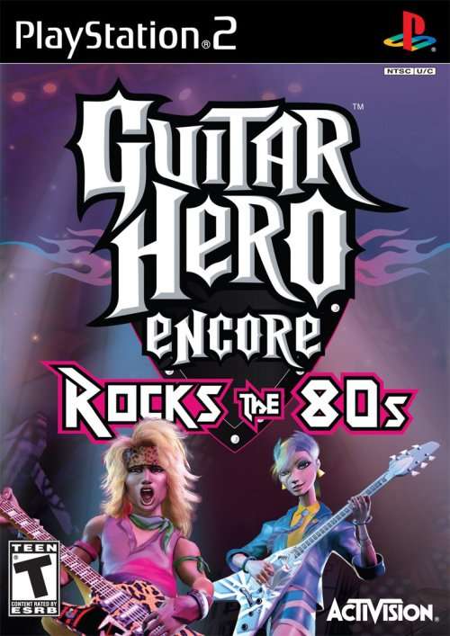 PS 2 Guitar Hero Encore - Rocks vs 80's- NTSC