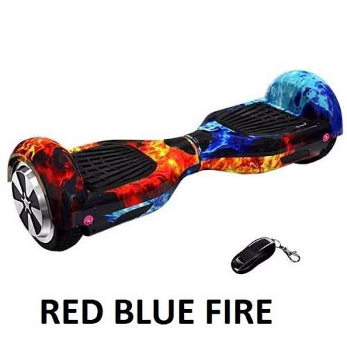 8 And a Half Smart Balance On Road Hoverboard - Red and Blue Fire