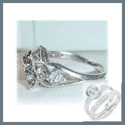 ***R7999*** Irresistible and breathtaking ***A FINE 9CT WHITE GOLD DIAMOND LADIES RING SIZE L