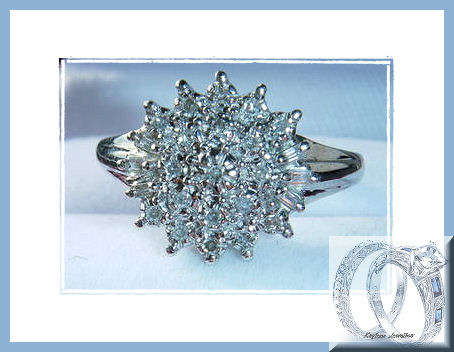 *** Irresistible and breathtaking *** 9CT WHITE GOLD .25 CARAT ENGAGEMENT RING SIZE L