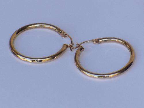 *** R2200-00 *** 9ct Earrings Gold (Round)