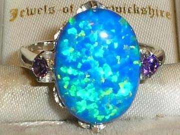 ***R6700***SUPERB SOLID SILVER BLACK OPAL SOLITAIRE RING - R