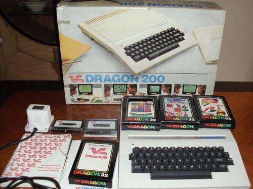 Dragon 200 Computer in Box with Games