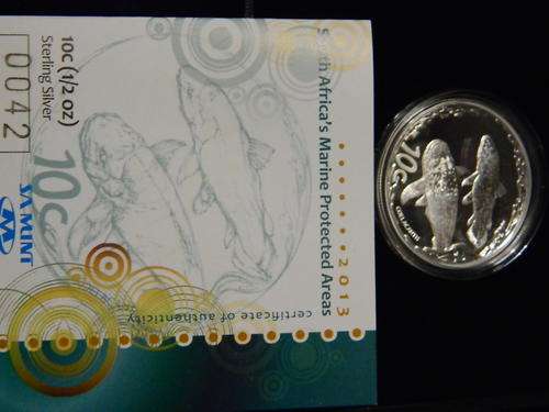 PROOF MARINE SILVER 2013 + COA