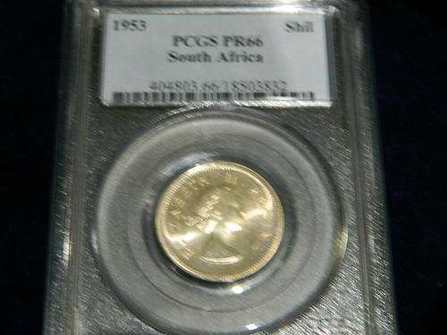 * UNION SHILLING 1953 PROOF 66 PCGS !!!*