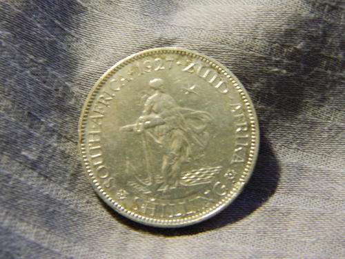 * SCARCE !!! 1927 SHILLING !!! SOUTH AFRICA UNION- EF + !!!