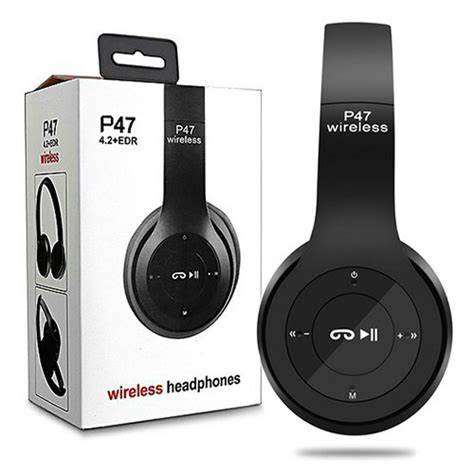 P47 On Ear Wireless Headphones Mobile Phone Earphone with Mic and Volume Control (blue)