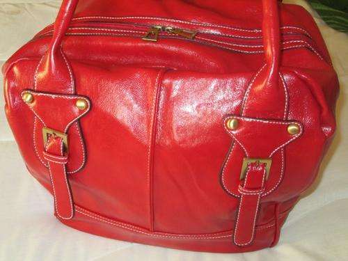 RED LEATHER BAG