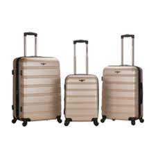 LUXURY ABS luggage bag/SET(three piece) gold ONLY AVAILABLE