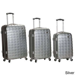 WOW!!!  LUXURY ABS luggage bag/SET(three piece) SILVER ONLY AVAILABLE
