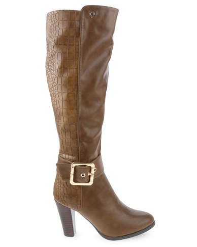 Bronx Women Noelle Boots Camel Size 6