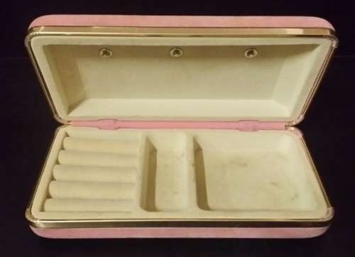 PINK 1980's JEWELLERY BOX