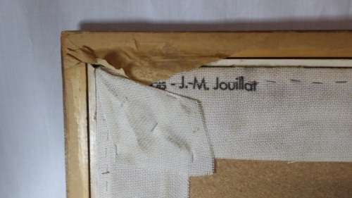 A  " NOUVELLE TAPISSSERIE " MADE IN FRANCE TAPESTRY WOOD AND GLASS FRAME ( COLLECTION EDENVALE JHB )