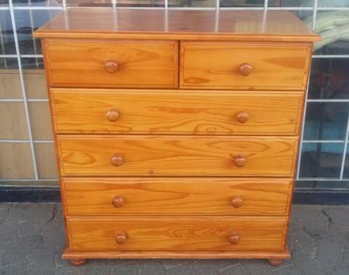 SOLID PINE 6 DRAWER CHEST OF DRAWERS ... COLLECTION EDENVALE JHB
