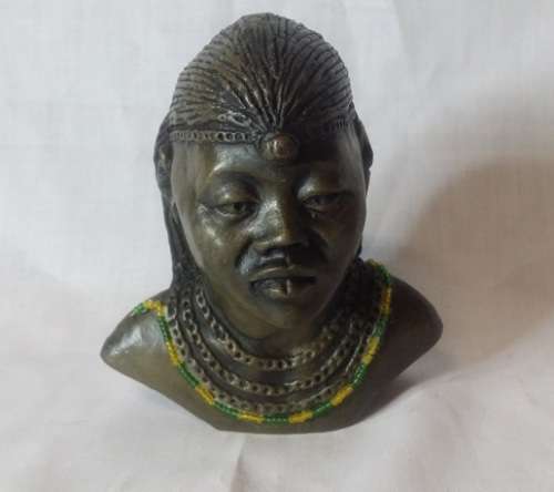 TOP QUALITY  RESIN AFRICAN FIGURINE BUST