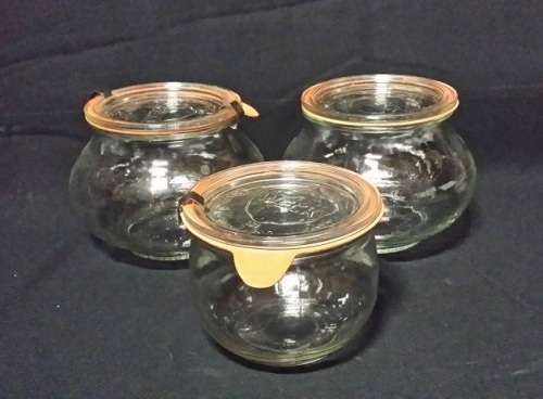 SET OF 3  WECK STORAGE JARS