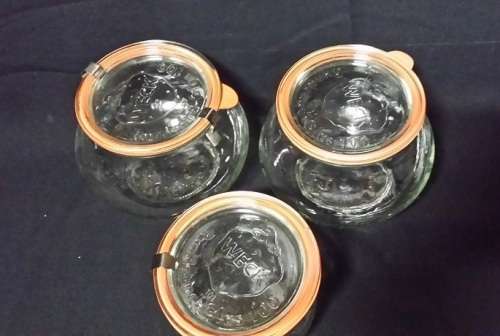 SET OF 3  WECK STORAGE JARS