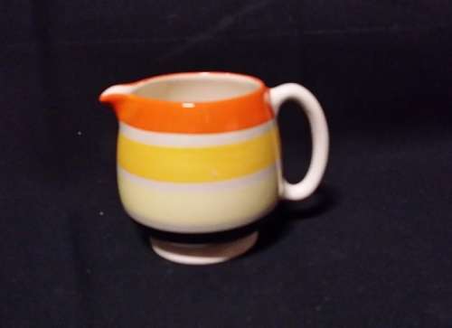 COLOURFUL CREAMER / MILK JUG GRAY'S STOKE ON TRENT ENGLAND