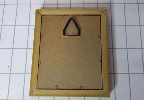 A  WOOD GOLD COLOR FRAME ROSE PICTURE