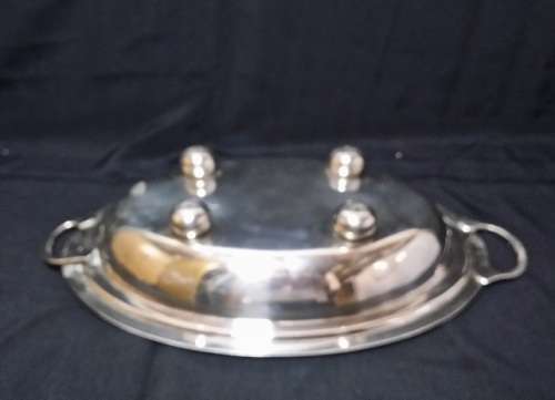 VINTAGE SILVER PLATED  OVAL  DISH