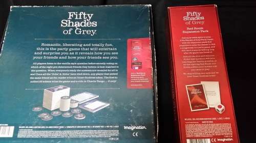 FIFTY SHADES OF GREY PARTY GAME PLUS RED ROOM EXPANSION PACK