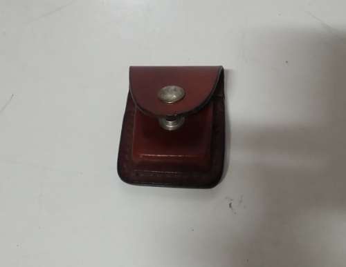 A GENUINE LEATHER CLIP ON  ZIPPO LIGHTER HOLDER POOCH