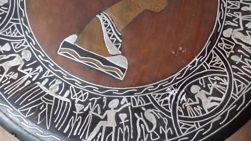 ROUND COPPER EGYPTIAN PLATE