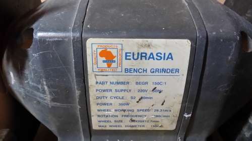 BENCH GRINDER EURASIA 350 W / BUYER COLLECT IN EDENVALE JHB