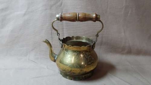 VINTAGE BRASS  KETTLE