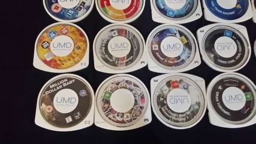 ASSORTMENT OF PSP GAMES AND MOVIES  ( 15 )  ONE JOBLOT