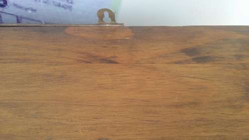 A SOLID WOODEN  MIRROR AND SHELVE UNIT can be wall mounted or on  /  BUYER MUST COLLECT EDENVALE JHB