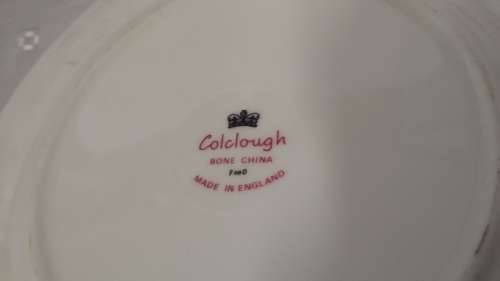 COLCLOUGH ENGLAND TRIO CUP , SAUCER , SIDE PLATE