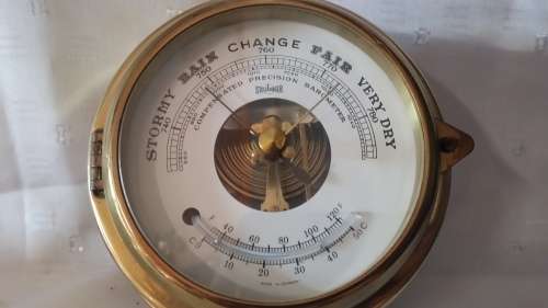 BRASS STOCKBURGER PRECISION BAROMETER