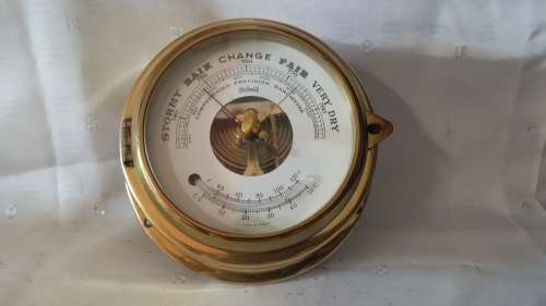 BRASS STOCKBURGER PRECISION BAROMETER